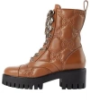 Gucci (wmns)  Quilted Lace-up Boots 'brown'
