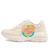 Gucci Low-top Rhyton Heart Sneakers In Nude
