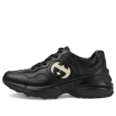Gucci (wmns)  Rhyton Leather Sneakers 'black White'