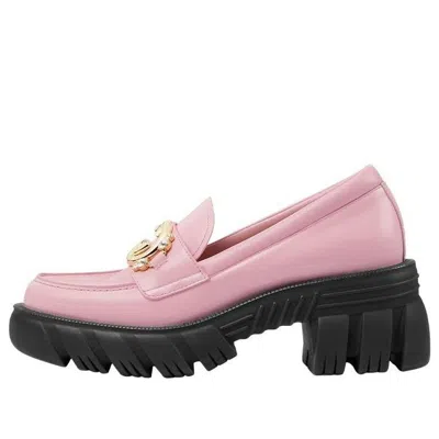 Gucci (wmns)  Romance Interlocking G Leather Loafers 'pink'
