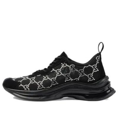 Gucci (wmns)  Run Gg Crystal Sneaker 'black'