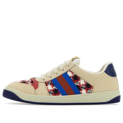 Gucci (wmns)  Screener Low-top Sneakers 'beige Navy Red'