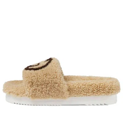 Gucci (wmns)  Slide 'interlocking G Merino Wool - Light Brown'