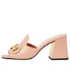 Gucci (wmns)  Slide Sanda 75mml With Horsebit 'pink Leather'