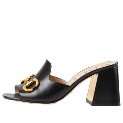 Gucci (wmns)  Slide Sandal With Horsebit 'black Leather'