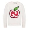 Gucci Printed Round-neck Sweater In White