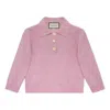 Gucci (wmns)  Ss20 Gg Shiny Wool Short Polo Shirt For Pink