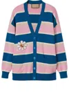 Gucci (wmns)  Striped Cotton Wool Cardigan With Patch 'multicolor'