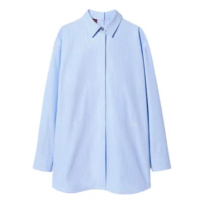 Gucci (wmns)  Striped Heavy Cotton Poplin Shirt 'light Blue'
