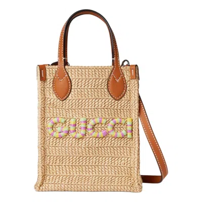 Gucci (wmns)  Super Mini Straw-effect Bag 'natural Raffia Viscose'