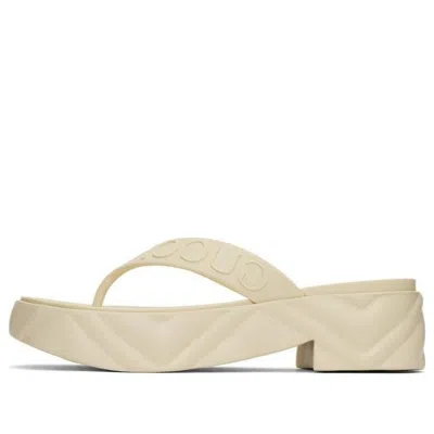 GUCCI (WMNS) Gucci Thong Platform Sandal 'White'