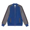 Gucci (wmns)  Wool Lam Bomber Jacket 'blue Red Multicolor'