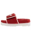 Gucci (wmns)  X Adidas Gg Platform Sandal 'red Cotton Sponge'