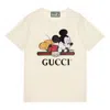 Gucci (wmns)  X Disney Mickey Mouse Logo Short Sleeve In Neutral