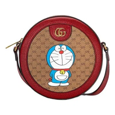 Gucci (wmns)  X Doraemon Shoulder Bag 'beige Brown'