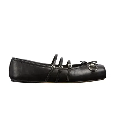 Pre-owned Gucci Wmns Horsebit Ballet Flat 'black' | Women's Size 5