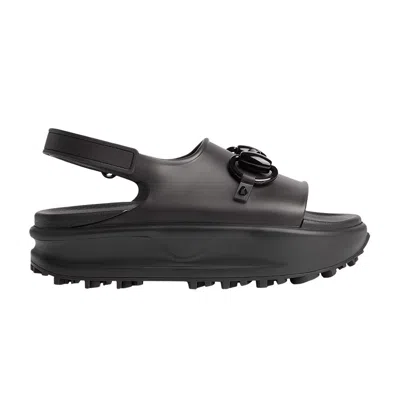 Pre-owned Gucci Wmns Horsebit Flatform Sandal 'black'