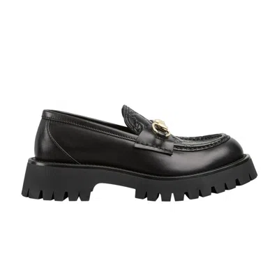 Pre-owned Gucci Wmns Horsebit Lug Sole Loafer 'black' | Women's Size 7