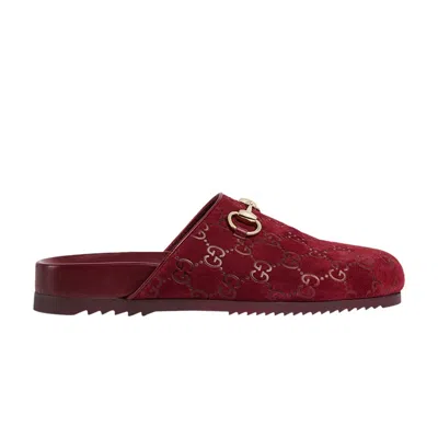 Pre-owned Gucci Wmns Horsebit Slipper 'gg - Red' | Women's Size 4.5