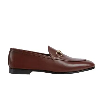 Pre-owned Gucci Wmns Jordaan Loafer 'dark Brown'