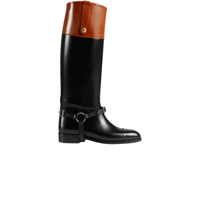 Pre-owned Gucci Wmns Knee-high Boot 'harness - Black' | Women's Size 3