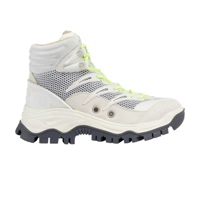 Pre-owned Gucci Wmns Lace Up Ankle Boot 'grey White' | Women's Size 6 In Gray