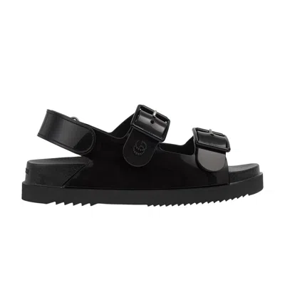 Pre-owned Gucci Wmns Mini Double G Sandal 'black'