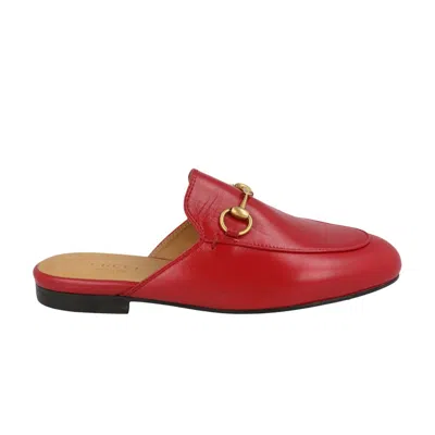 Pre-owned Gucci Wmns Princetown Mule 'hibiscus Red' | Women's Size 5