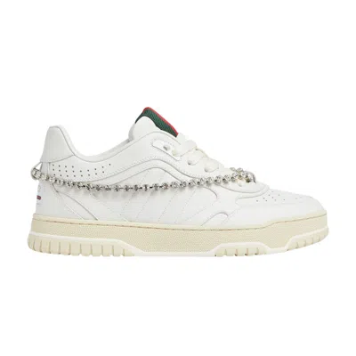 Pre-owned Gucci Wmns Re-web Sneaker 'white Crystal Chain' | Women's Size 4.5