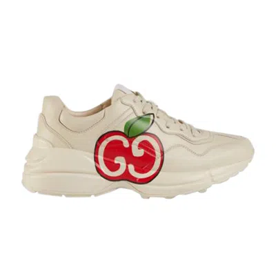 Pre-owned Gucci Wmns Rhyton 'gg Apple - Ivory' | Cream | Women's Size 38