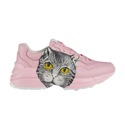 Pre-owned Gucci Wmns Rhyton 'mystic Cat - Light Pink' | Women's Size 34.5