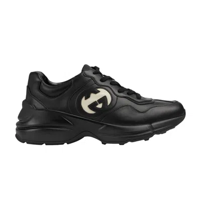 Pre-owned Gucci Wmns Rhyton Sneaker 'black Ivory'