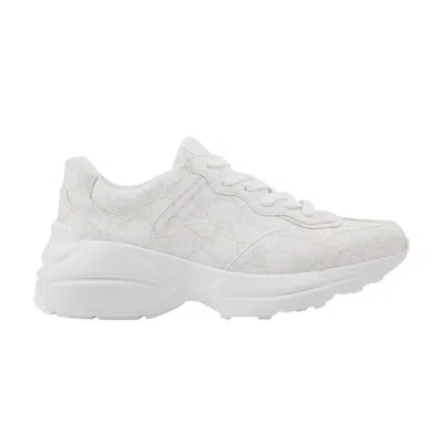 Pre-owned Gucci Wmns Rhyton 'white Monogram' | Women's Size 4.5