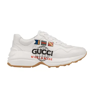 Pre-owned Gucci Wmns Rhyton 'worldwide' | White | Women's Size 36