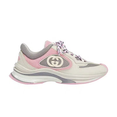 Pre-owned Gucci Wmns Run Sneaker 'ivory Pink Grey'
