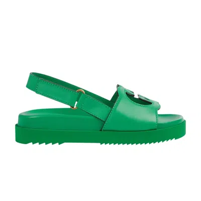 Pre-owned Gucci Wmns Sandal 'interlocking G - Green'