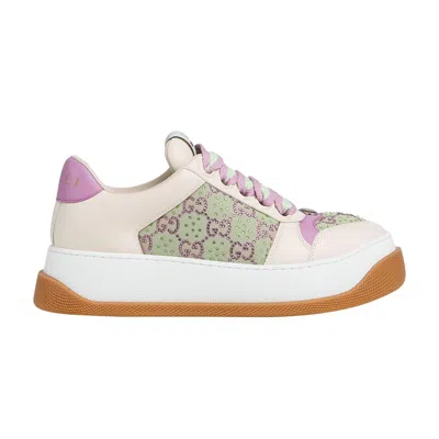 Pre-owned Gucci Wmns Screener 'gg Crystals - Purple Enamel Detail'