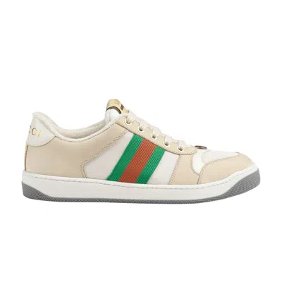 Pre-owned Gucci Wmns Screener 'green Orange' | White | Women's Size 36