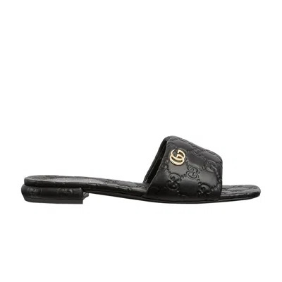 Pre-owned Gucci Wmns Slide 'gg - Black' | Women's Size 4.5