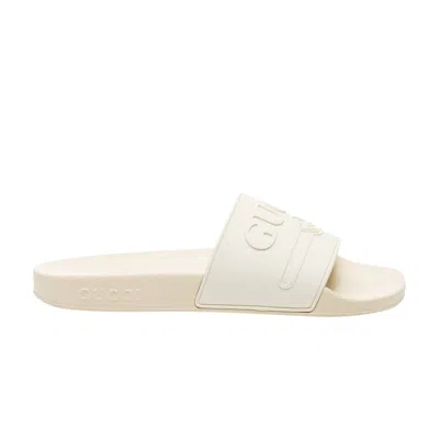 Pre-owned Gucci Wmns Slide 'natural White' | Women's Size 34