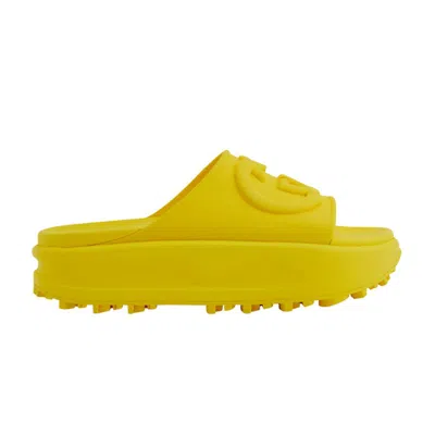 Pre-owned Gucci Wmns Slide Sandal 'harvest' In Yellow