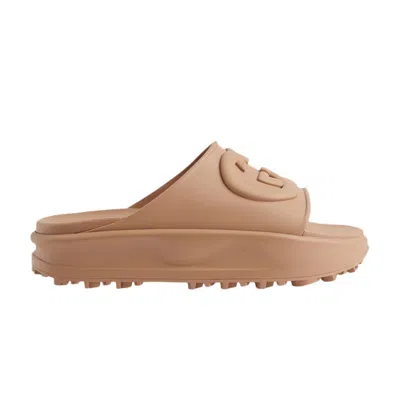 Pre-owned Gucci Wmns Slide Sandal 'interlocking G - Brown'