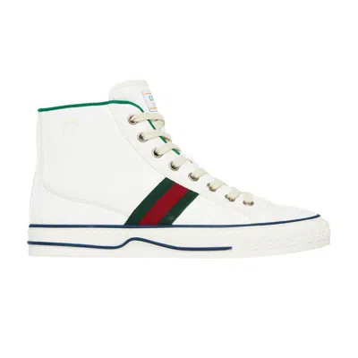 Pre-owned Gucci Wmns Tennis 1977 High 'white Mini Gg' | Women's Size 37