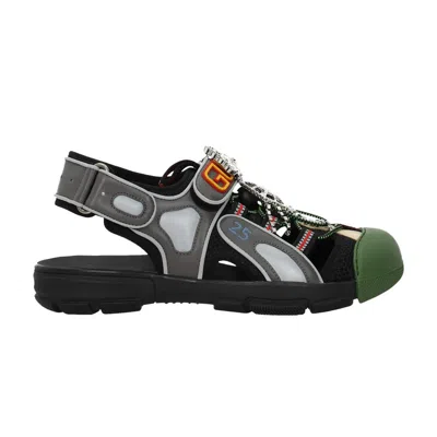 Pre-owned Gucci Wmns Tinsel Sport Sandals 'crystal Grey' | Women's Size 35.5
