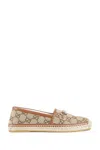 Gucci Pilar Gg Canvas Espadrilles In Beige