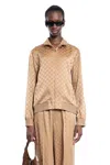 Gucci Brown Vintage Camel Long Sleeves Hoodie In Beige