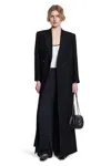 Gucci Single Breasted Logo Plaque Coat In Black