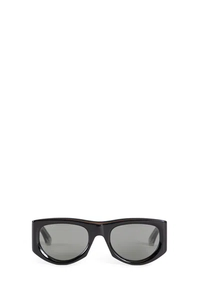Gucci Woman Black Eyewear In Green