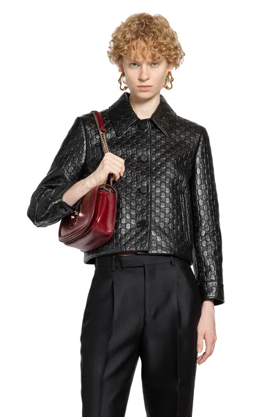 GUCCI WOMAN BLACK JACKETS