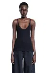 Gucci Woman Black T-shirts & Tank Tops In Black